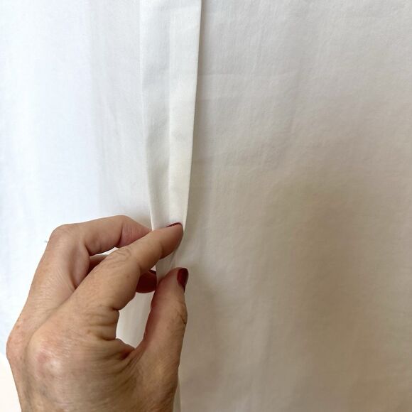 English Laundry Blouse Women’s Small Long Sleeve Pullover 1/2 Button Up White - Picture 5 of 8